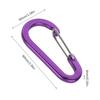 5Pcs Aluminum Alloy Spring Snap Hooks Carabiner Clips Outdoor Camping Multi-Tool