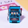 Kreativer Mini-Frucht-Spielautomaten-Schlüsselanhänger-Anhänger für Männer & Frauen
