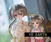 YR EARTH S297 Heat-Resistant Doll Wig, Braided Hair, Shiny Beige, 1/3, 1/4, 1/6 Size, BJD, DD, SD, MDD, MSD (1/3, 8-9 inch Size)
