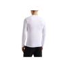 Emporio Armani Ss24 Solid Color Letter Logo Embroidered Crew Neck Casual Long Sleeve T-Shirt Men tops White 111984-4F511-00010