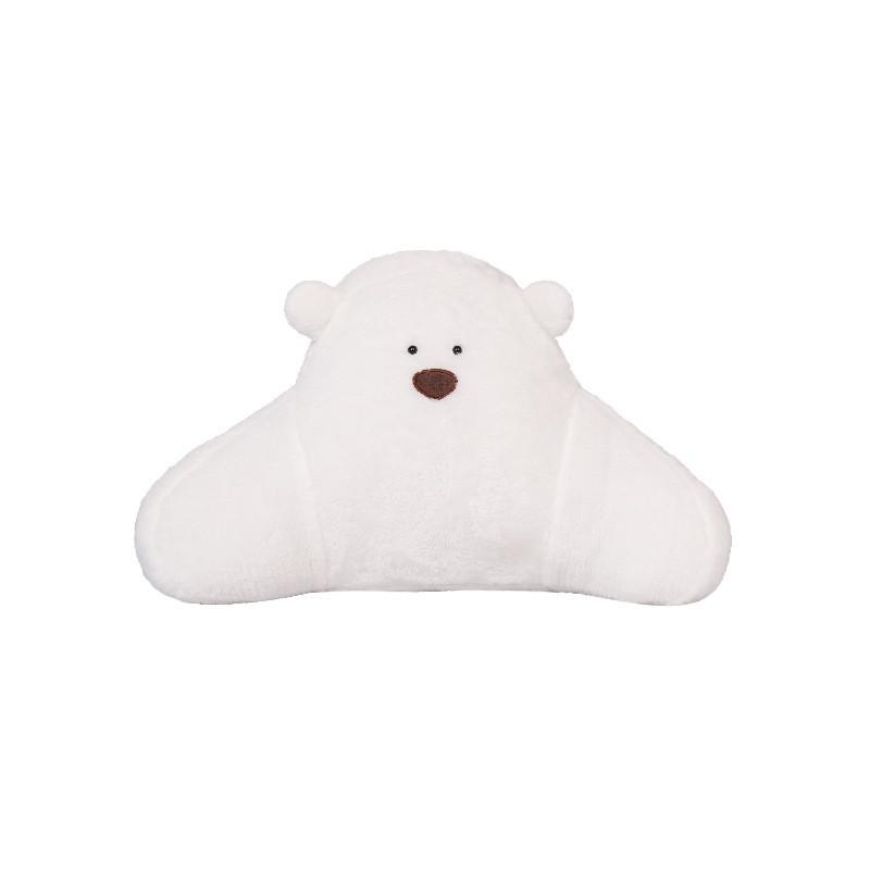 Arctic Velvet Bear Cushion With Embroidered Cartoon Animal For Home Decor