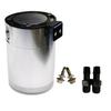 SPSLD Durable Racing Baffled 2-Port Oil Catch Can Tank Auto Vehicle Replacement Air-Oil Separator Waste Gas Oil Recover Pot