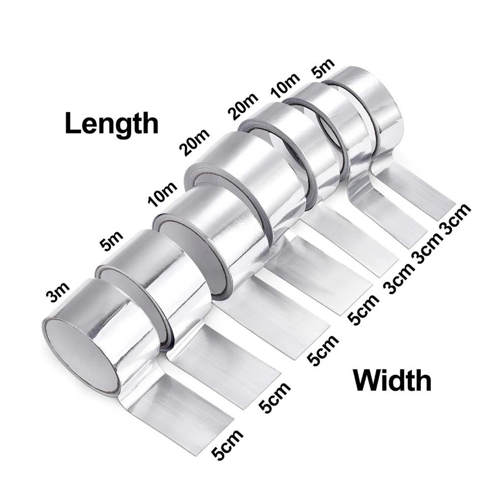 Aluminum Foil Tape 5-10m Waterproof Oil Proof Self Adhesive Kitchen Stove Sink Gap Seal Strip Heat Resistant for Countertop Edge