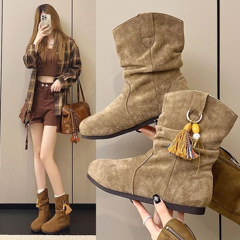 Fashion 2025 New Women's Simple Stylish and Comfortable High Quality Simple Boots New Flat Bottom Versatile Short Boots