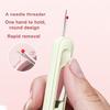 3 Pcs Automatic Needle Threaders 2-in-1 Threading Tool Seam Opener Portable Needle Threader for Sewing Machine Needle Hand Embroidery Cross Stitch