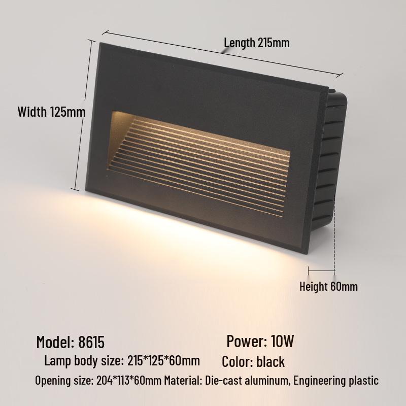 Recessed Waterproof Outdoor Stair and Pathway Light