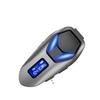 Helmet BT Headset with FM Radio Support Two Way Intercom RGB Lights IP65 Rainproof for Motorcycle Bike