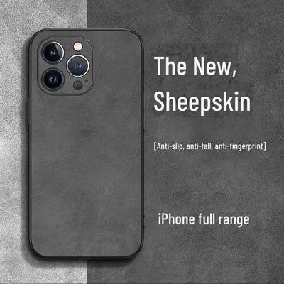 Apple iPhone 11/13/14/15/XR/XS Max High-End Sheepskin Protective Case for Men