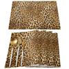 Animal Leopard Vintage Waterproof Tablecloth Rectangular Table Cloth Dining Coffee Table Cover Kitchen Decor