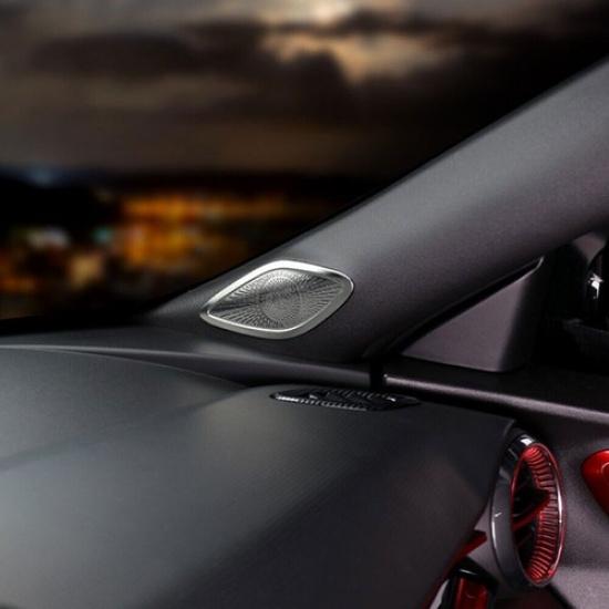 For Chevrolet Trax 2024-2025 silver A-pillar Speaker Bezel Molding Cover trim