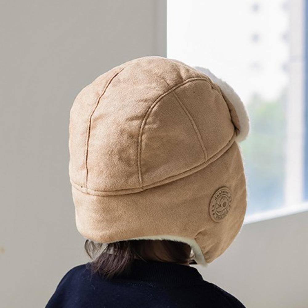Warm Ear Protection Hats Cute Plush Pilot Hat Fashion Kids Bear Ears Hat  Children