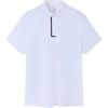 Solid Color Polo Shirt With Collar Men Tops White 152327110-1