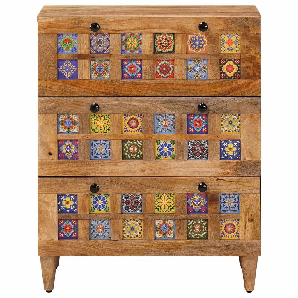 Sideboard Natural 60 x 33 x 75 cm Solid Mango Wood