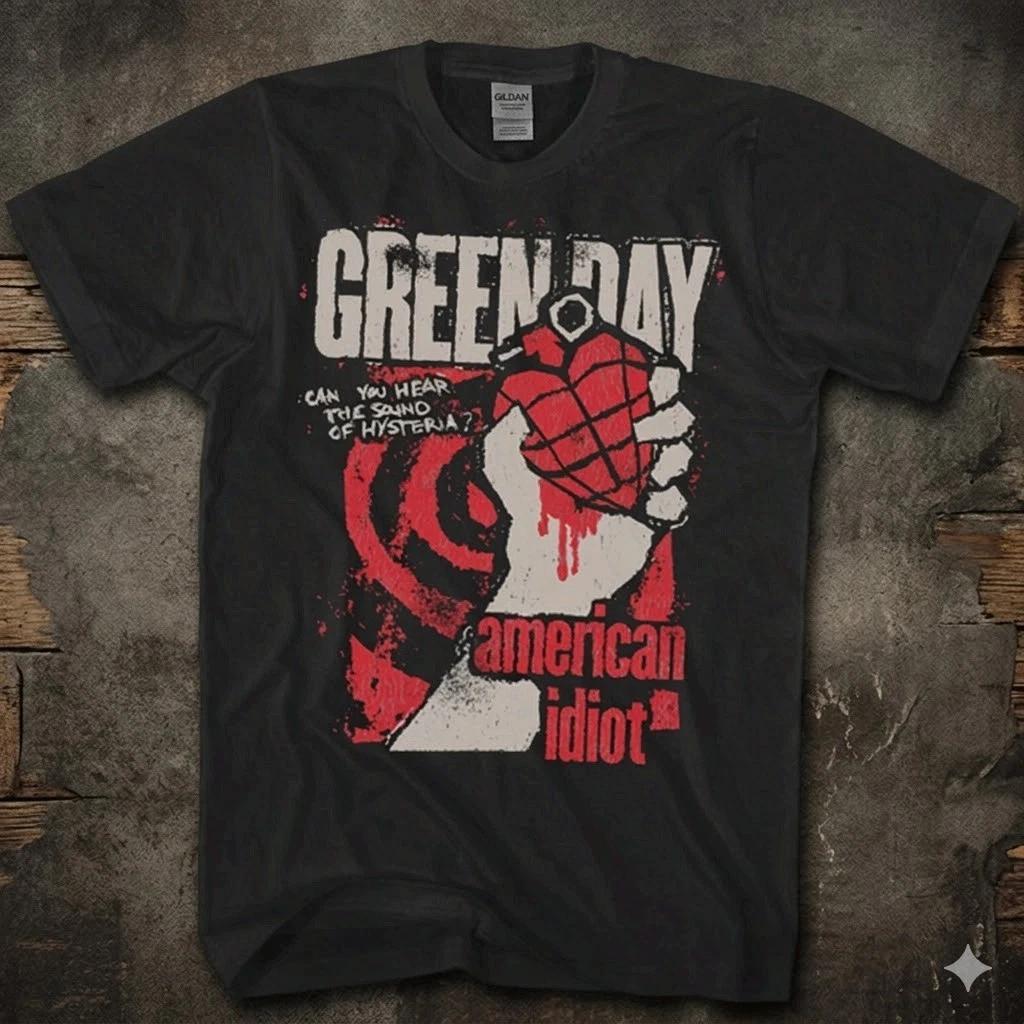 NEW! Green Day American Idiot Mens T Shirt Punk Rock Band Tee Free Ship L