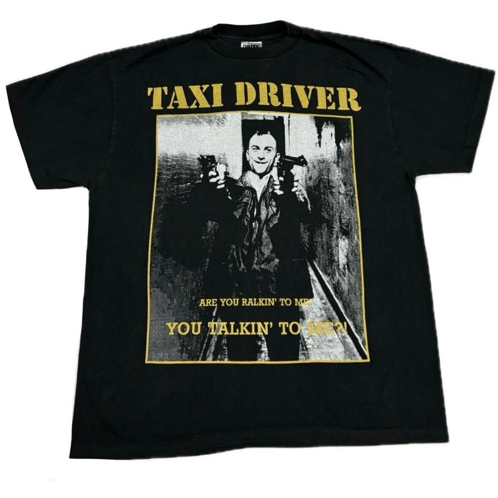Unisex shirt Cotton Oversize Large Size Vintage TAXI DRIVER 1976 Movie Robert De Niro XL Single Stitch REPRINT