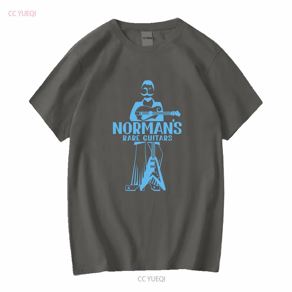 New Funny Normans Rare Guitars Since 1975 T shirt MEN BLACK ZISE S 5XL vintage Washed graphic homme Slightly streetwear