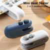 1/2pcs Portable Mini Heat Bag Sealing Machine for Snacks Home Use Rechargeable Sealer Vacuum Sealer Plastic Bag Heat Sealer Clip