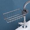Hanging Faucet Rack Adjustable Height Flexible and Rotatable Kitchen  Sink Drain Holder Suitable for Soap Sponges Brushes