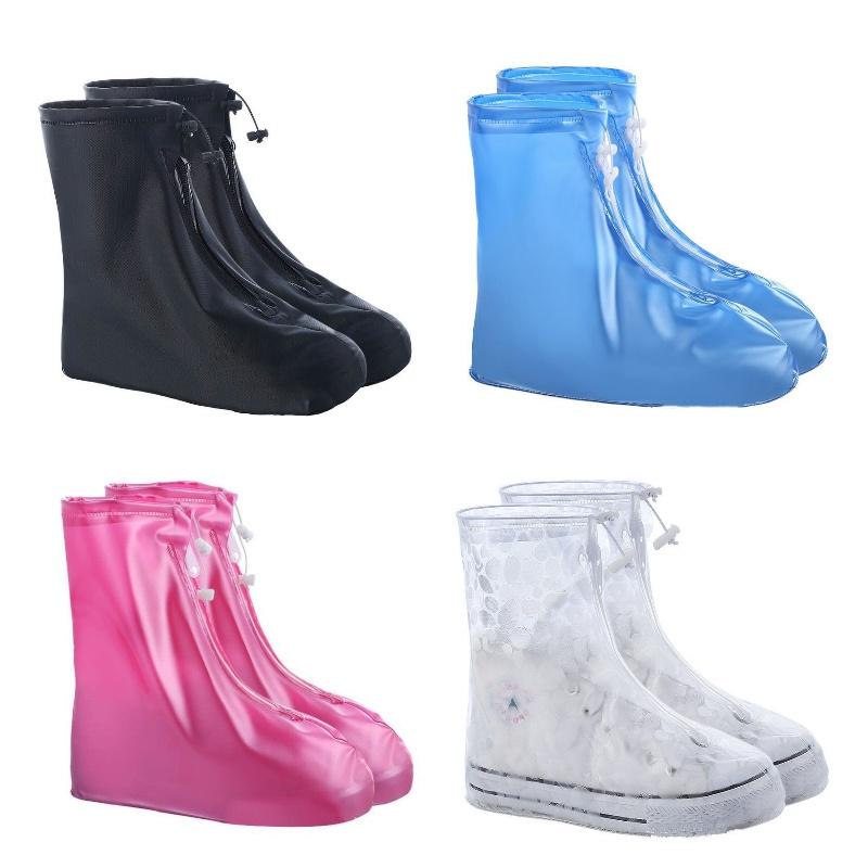 Foldable Galoshes Waterproof Shoe Covers Notslip Raining Shoes Camping Cover