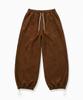 FUZZY SCAN Bear Corduroy Wide Pants