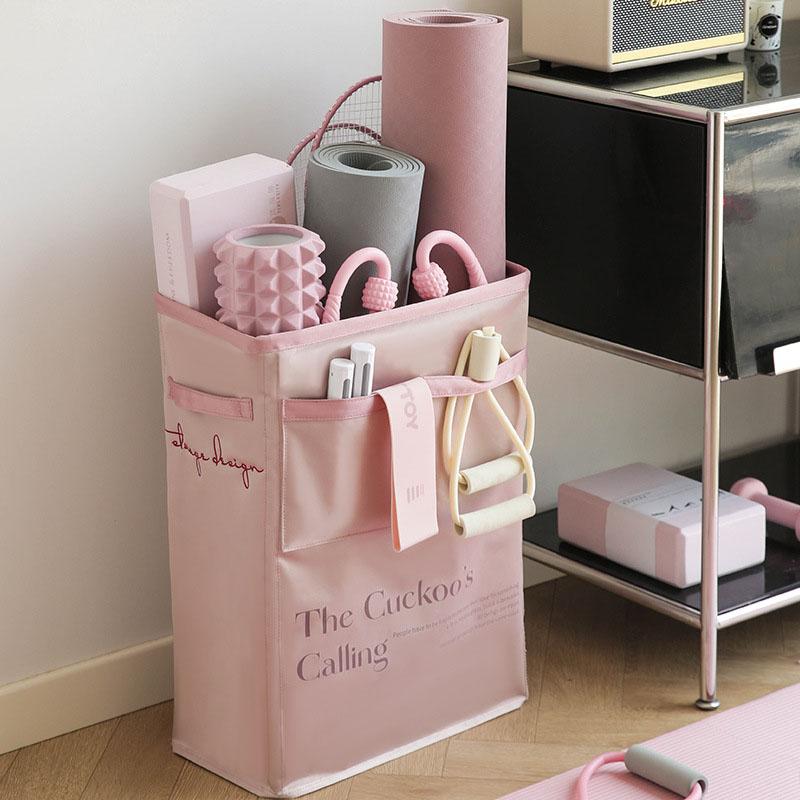 Home Yoga Mat Storage Bag Large Capacity Multi-Pocket Yoga Fitness Products Organizer Home Yoga Sports Equipment Storage Basket