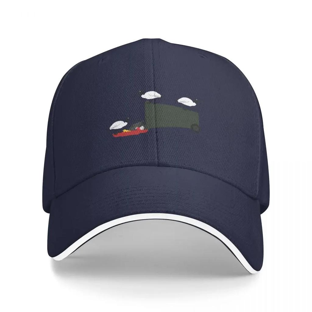 Bin Chickens Eating Lunch On Sea Blue Cap Fashion Casual Baseball Caps Adjustable Hat Hip Hop Summer Unisex Baseball Hats