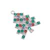ZHUKOU Christmas Tree Snow Christmas Charms Pearl Christmas Charms for Jewelry Making Handmade Jewelry Accessory VD1394