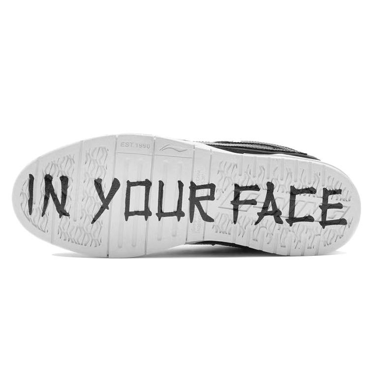 Li Ning Wei Wu Pro Chang An Youth Fabric Slip Resistant Wear Resistant Lightweight Low Top Skate Shoes Men Sneakers Black-Camouflage AECR059-1