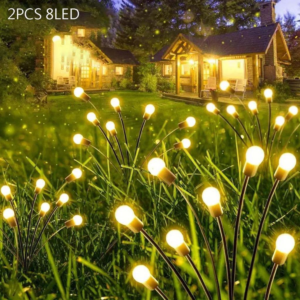 Solar Firefly Garden String Lights - Outdoor Lawn & Landscape Decoration Lighting