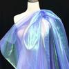 Seven-Color Iridescent Gauze Fabric for Costumes and Wedding Decor