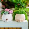 Creative decorative flower pots Funny Plant Pots Small Resin Desk Planter Small Garden Statue Coffee Cylinder Small Flower Pots