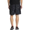 Adidas Originals Trefoil All-Over Print Button-Up Straight Shorts Men Bottoms Black HS7288