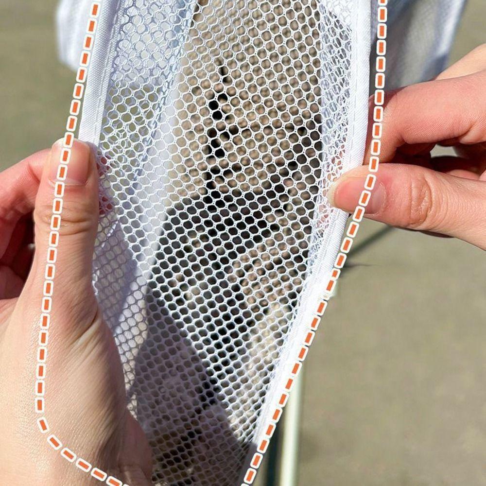 2Pcs Folding Slippers Sneakers Drying Racks Reusable Mesh Laundry Bag Shoe Drying Net Balcony