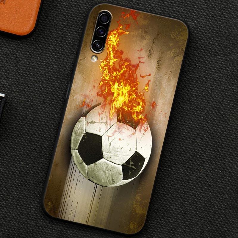 Soft Case For Samsung Galaxy A30 A30S A50 A50S A10S A70 A20S A10 A40 A7 A9 2018 Silicone Back Cover Football Passion Soccer Ball