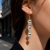 Dark Style Accessories 1 Pair Acrylic Halloween Earrings for Women Triple Skulls Drop Dangle Cosplay Party Jewelry Earrings Gothic Gifts Holiday