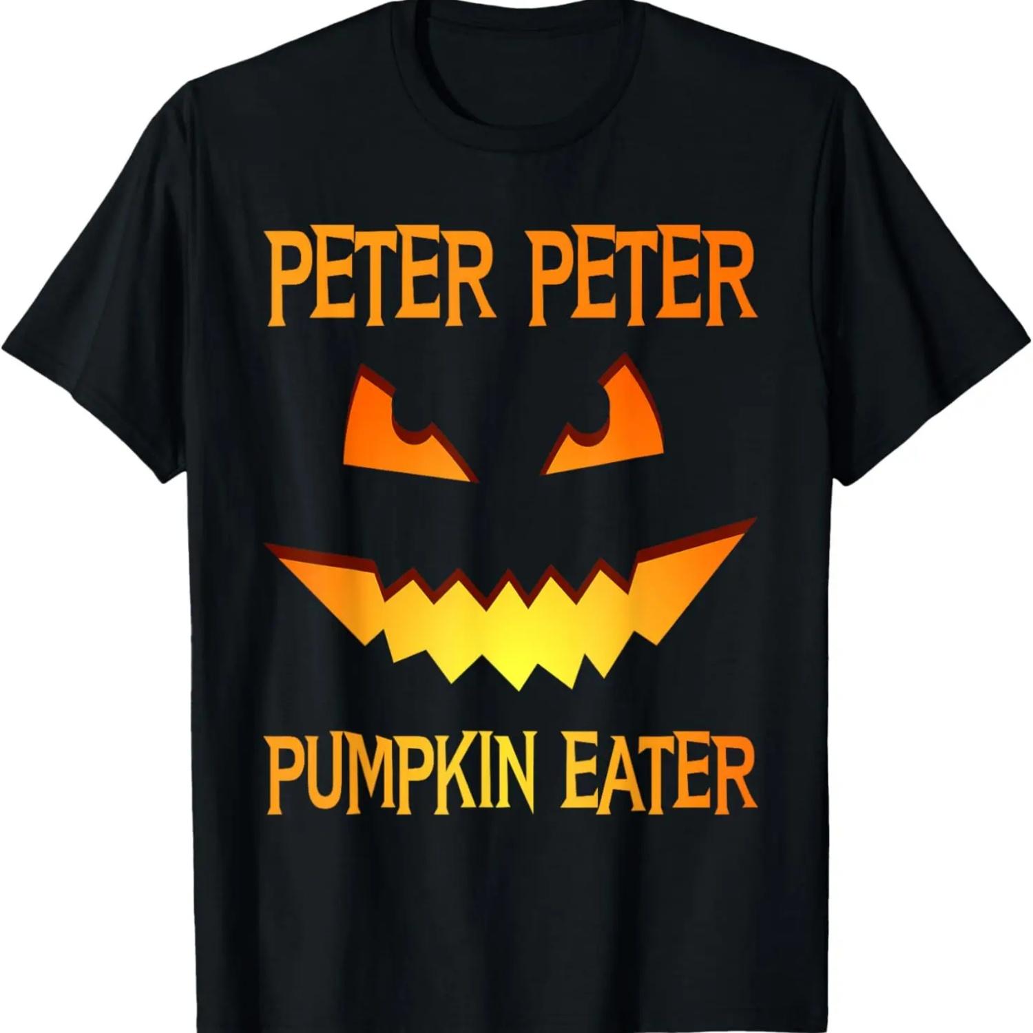 

Funny Halloween Matching Costume Peter Pumpkin Eater T-Shirt XXXXXL чёрный