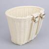 Colorful Woven Rattan Bike Basket for Children's Bicycle - Washable Frame Accessory