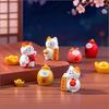 Cute Money Cat Ornaments Good Luck Fengshui Micro Landscape Home Office Desktop Decoration Miniatures Kitten Resin Crafts Gift
