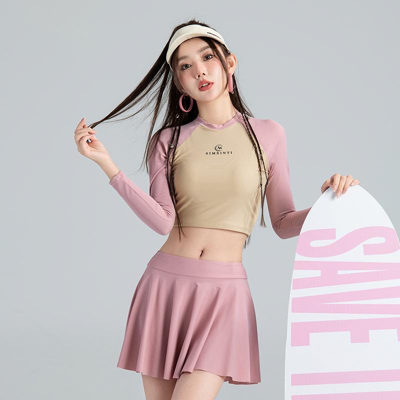 Women's 2023 Summer Boyleg Skirt Swimsuit - Conservative, Slimming Tummy Control Swimwear for Pool