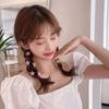 10pcs Children Weaving Headwear Women Girls Headdress Flower Hairpin Crystal Diamond Hair Clip Simple Snap Clip Hair Accessory