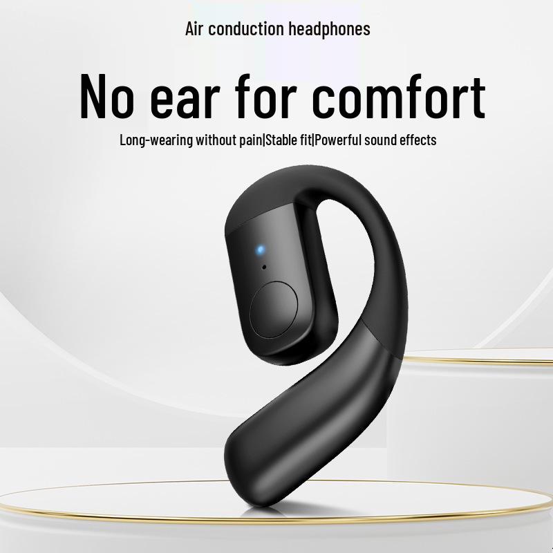 Wireless Non-In-Ear Bluetooth Earphones with Anti-Drop Design, Long Battery Life, and Noise Reduction