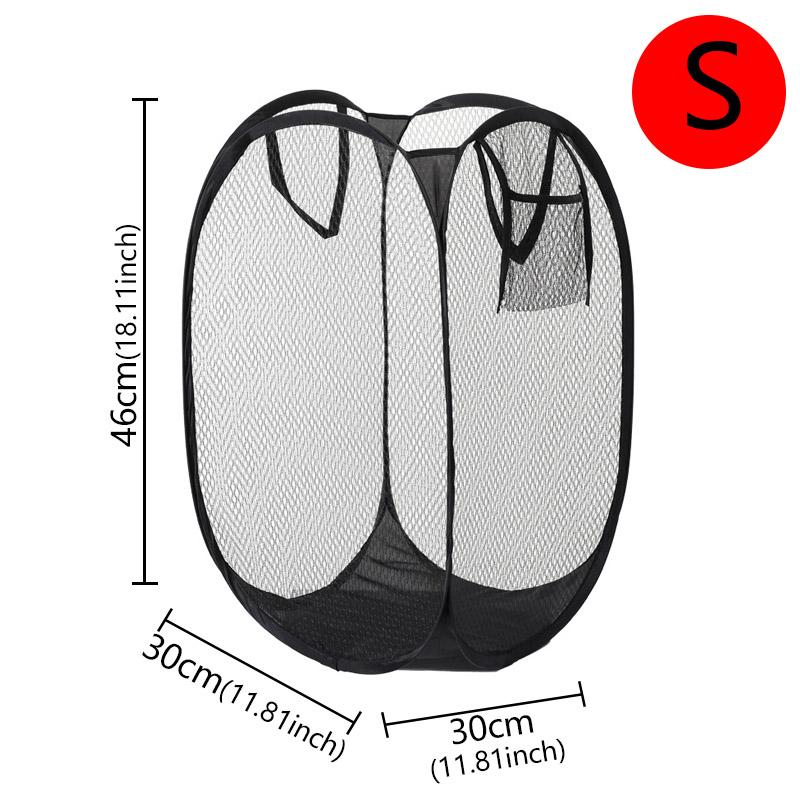 

Dirty Clothes Basket Large Capacity Mesh Laundry Basket BathroomCloth MeshStorage BagFrame Bucket Organizers Storage Pouch