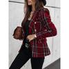 Double Breasted Lady Long Sleeve Woolen Modern Design Winter Lady Coat for Dating