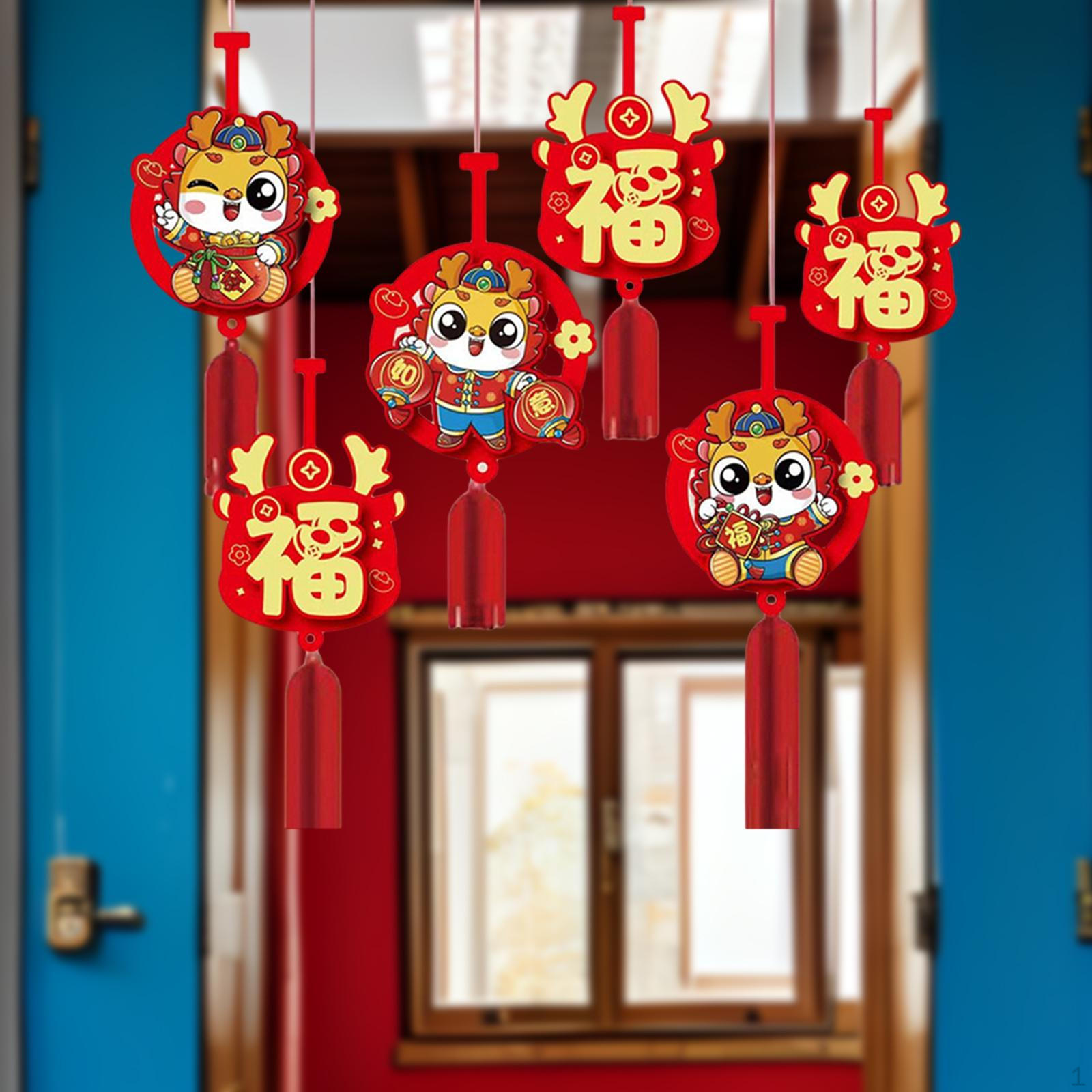 

6шт китайский год висячие украшения традиционный подвеска-подвеска для праздника