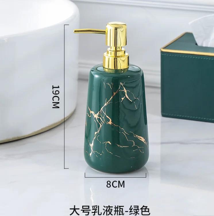 Marble Gold Pattern Electric Toothbrush Rack Bathroom Accessories Set Toothpaste Dispenser Home Toothbrush Holder Soap Dispenser
