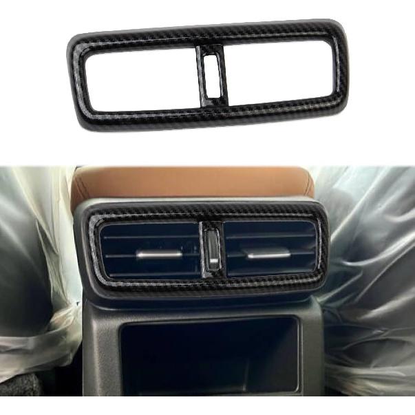 Carbon Fiber Style Armrest Box Rear Vent AIr Outlet Cover Trim Accessories for 2024-2025 Honda Prologue