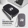 Car Storage Bag USB Cable Phone Charger Portable Power Organizer For Volkswagen VW Tiguan CC Jetta Polo Golf 4 5 6 Passat B5 B6 Zk0