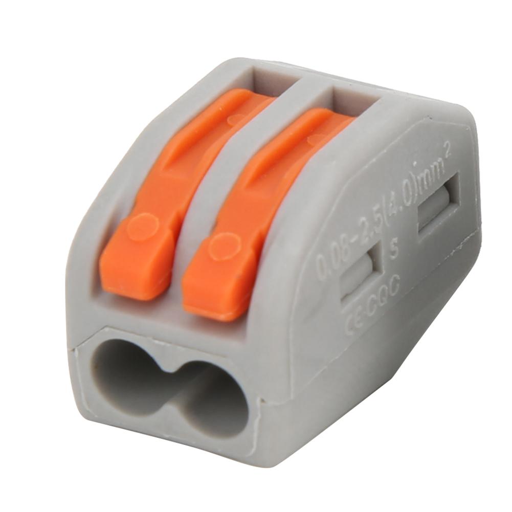 20 Stück PCT212 Verbinder Federklemmenblock 2-Wege Kabelverbinder