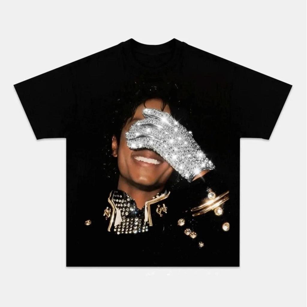 Michael Jackson Vintage Shirt King of Pop Graphic Tee Retro 80s Style
