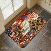 2D Independence Day Mat Durable Washable Door Mat for Living Room Bedroom Office Bathroom Balcony Indoor Outdoor Dog